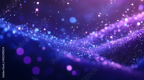 Purple and Blue Glitter Abstract Background