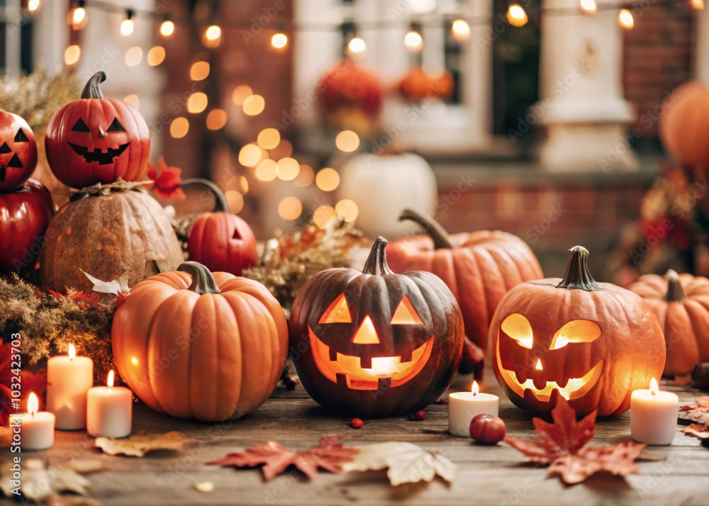 Fototapeta premium Halloween background, Hallow's Day.
