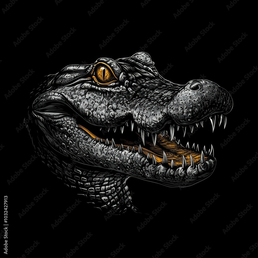 Realistic dinosaur head illustration Realistic dinosaur head illustration