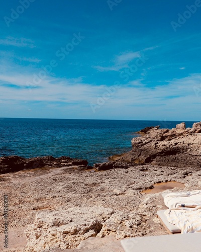 rocks and sea