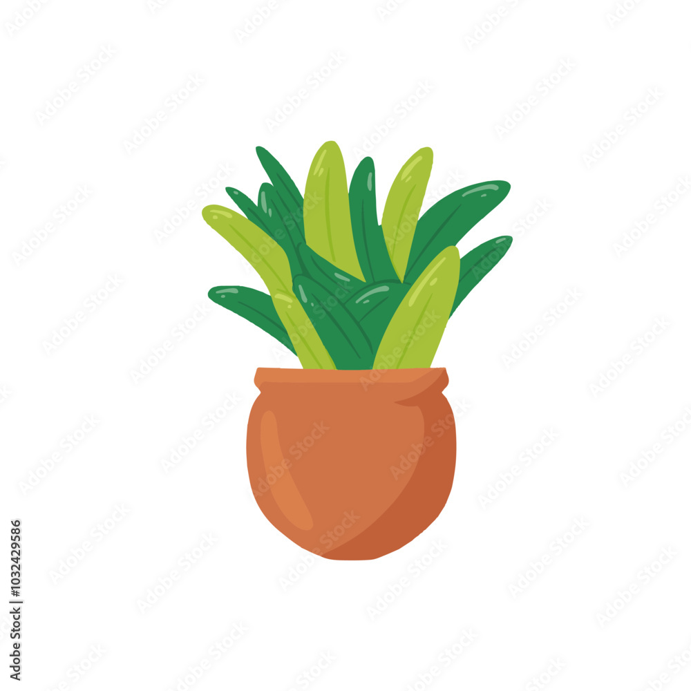 plant flat design vector image plant flat design vector image