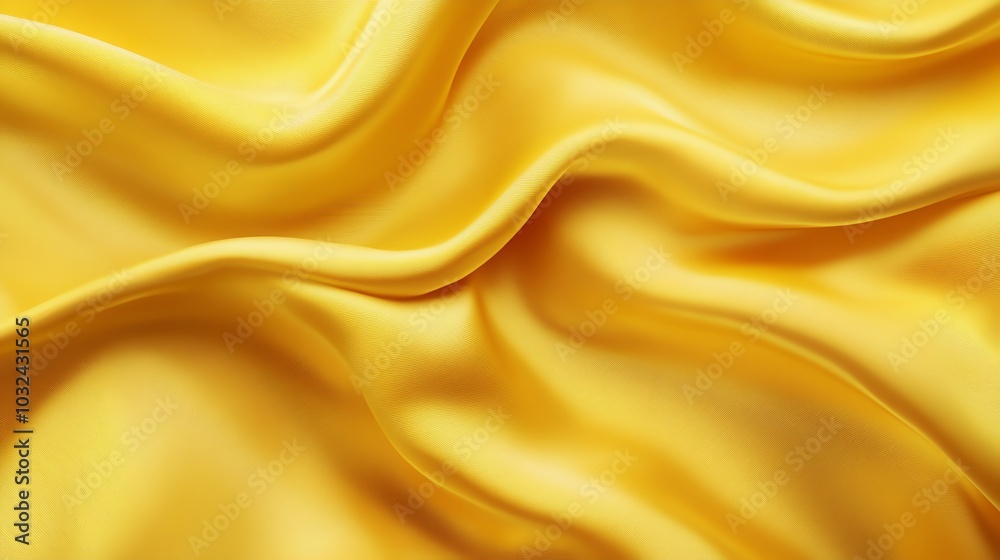 yellow Golden satin fabric draped in luxurious waves, a smooth and shiny backdrop for elegant designs yellow Golden satin fabric draped in luxurious waves, a smooth and shiny backdrop for elegant designs
