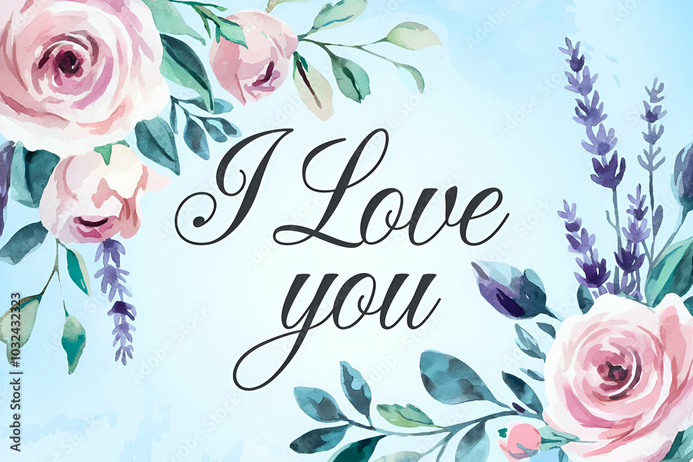 A beautiful, floral design featuring the phrase A beautiful, floral design featuring the phrase