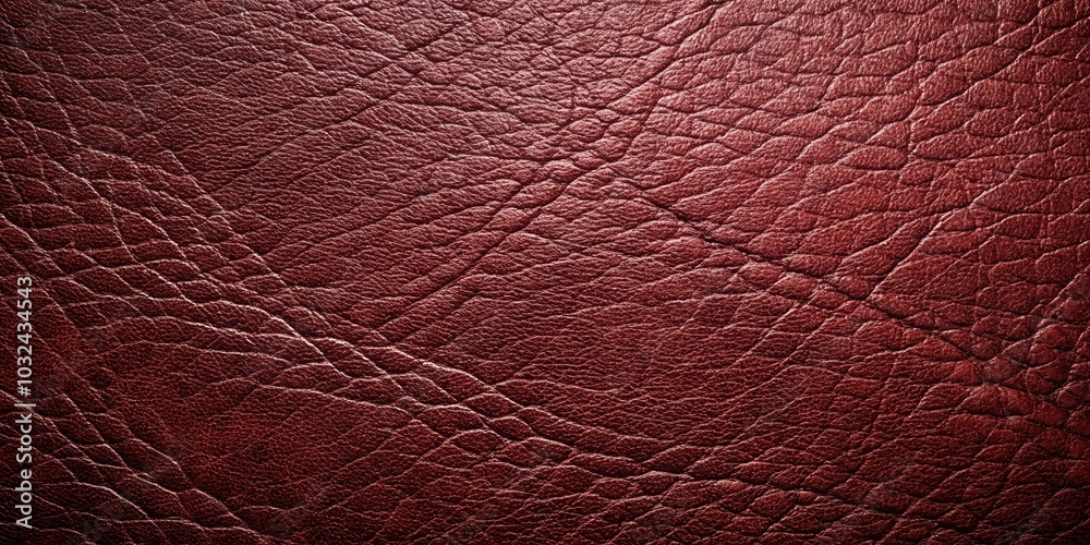 Intricate Texture of Deep Red Leather with Subtle Light Reflections Intricate Texture of Deep Red Leather with Subtle Light Reflections