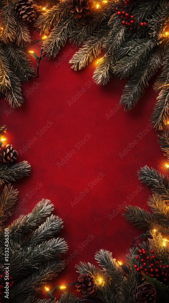 Festive Holiday Card with Space for Text Festive Holiday Card with Space for Text