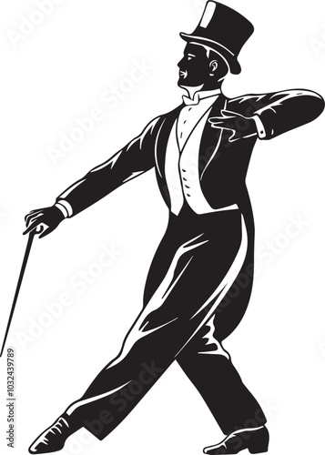 Silhouette of people dancing
