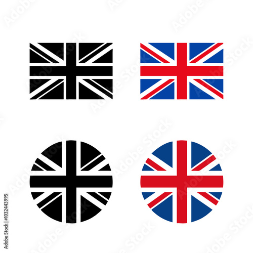 Flag of Great Britain in original proportions, vector illustration. Ideal for national, historical, or cultural projects, and designs related to the UK. Clean and accurate representation.