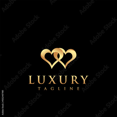 Logo love 3d Gold