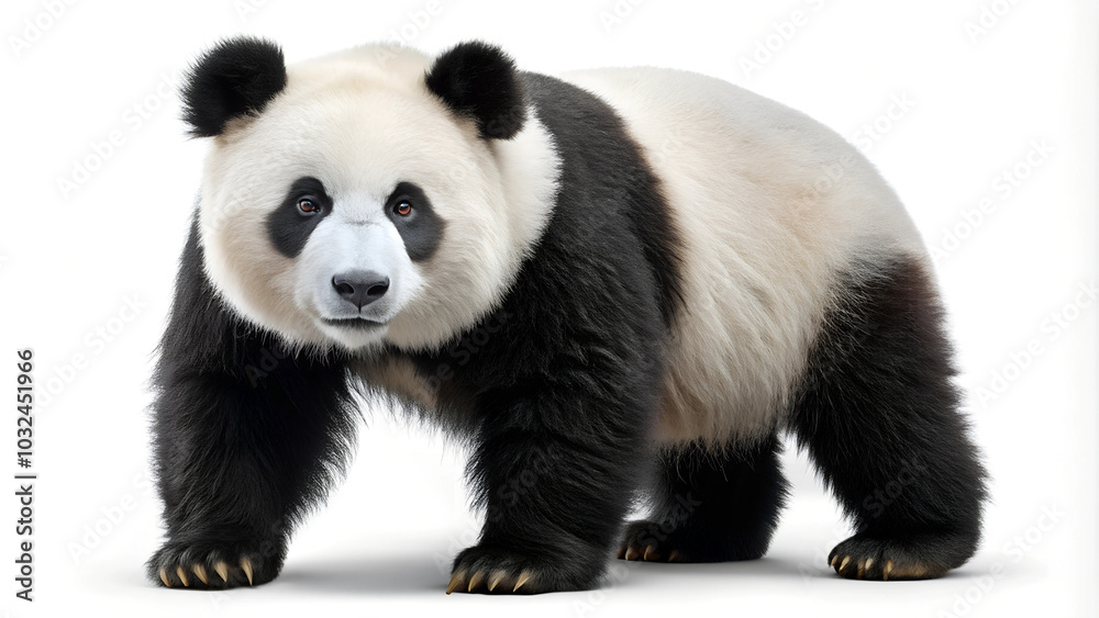 Panda Isolated on White Background.
Panda Isolated on White Background.
