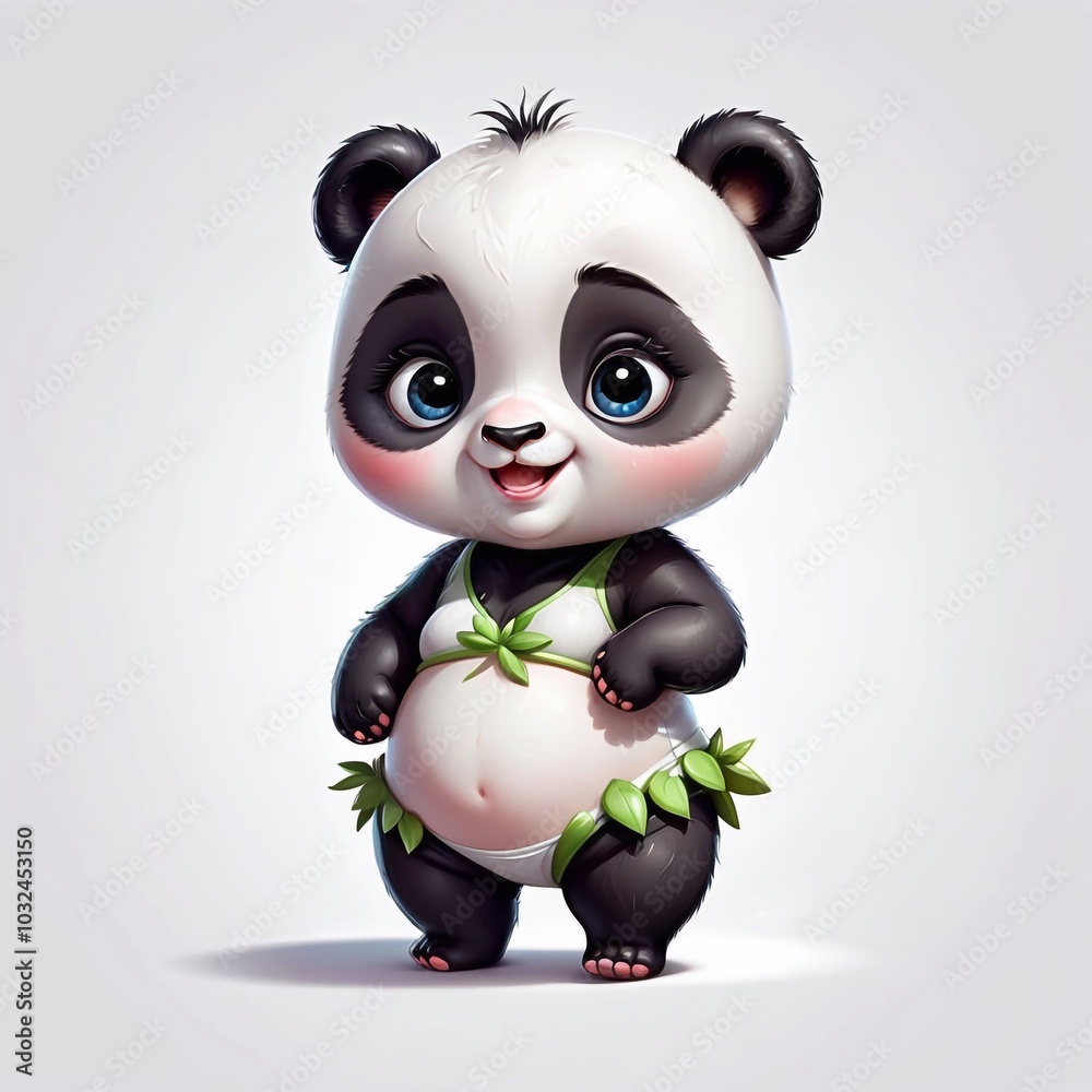 Naklejka premium Panda Baby