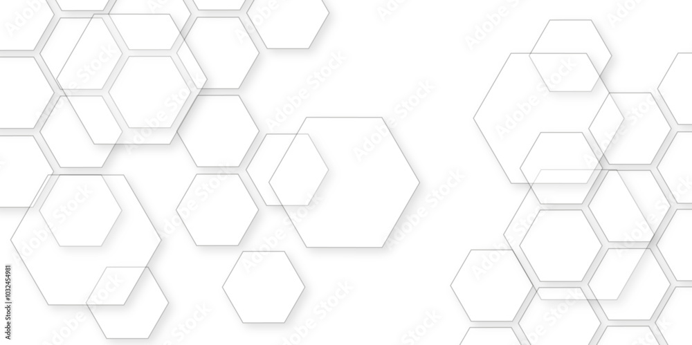 Abstract white background with hexagon and hexagonal background. Luxury white pattern with hexagons. abstract 3d hexagonal background with shadow. 3D futuristic abstract honeycomb mosaic background. Abstract white background with hexagon and hexagonal background. Luxury white pattern with hexagons. abstract 3d hexagonal background with shadow. 3D futuristic abstract honeycomb mosaic background.