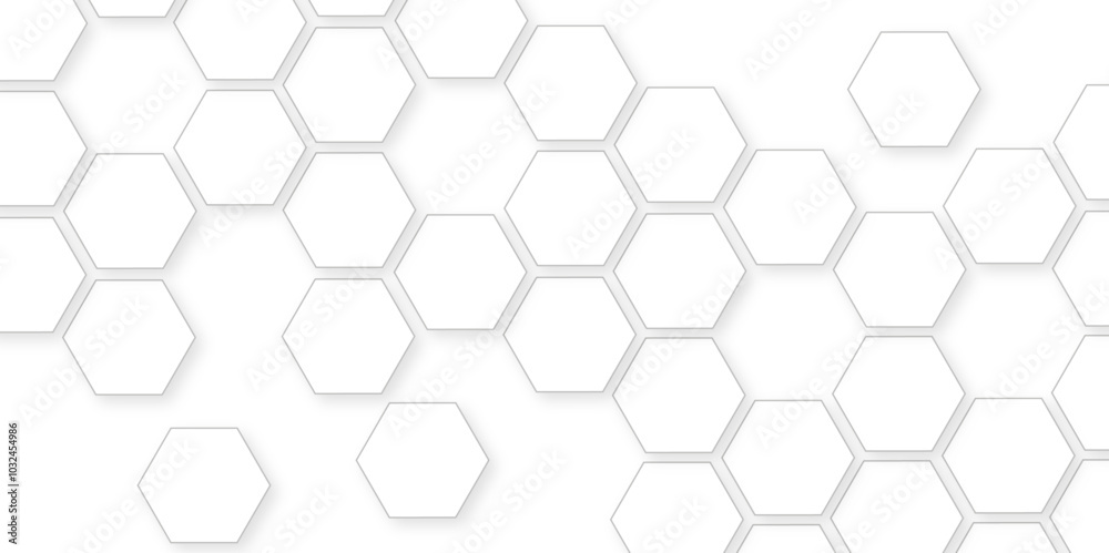 Abstract white background with hexagon and hexagonal background. Luxury white pattern with hexagons. abstract 3d hexagonal background with shadow. 3D futuristic abstract honeycomb mosaic background. Abstract white background with hexagon and hexagonal background. Luxury white pattern with hexagons. abstract 3d hexagonal background with shadow. 3D futuristic abstract honeycomb mosaic background.
