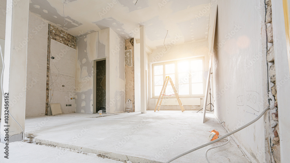 rebuilding an Old real estate apartment, prepared and ready for renovate