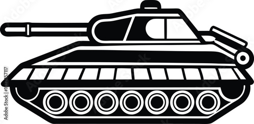 tank design minimalist template illustration silhouettes vector art