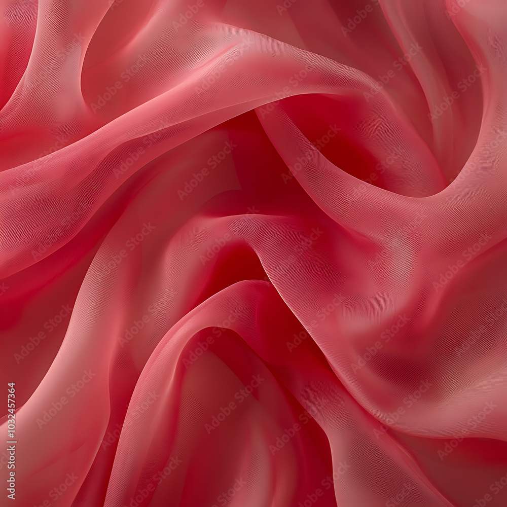 Obraz premium Soft pink fabric texture with flowing layers