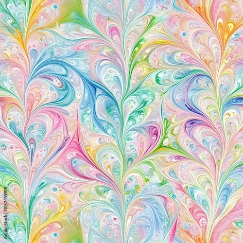 Abstract Colorful Swirls Background