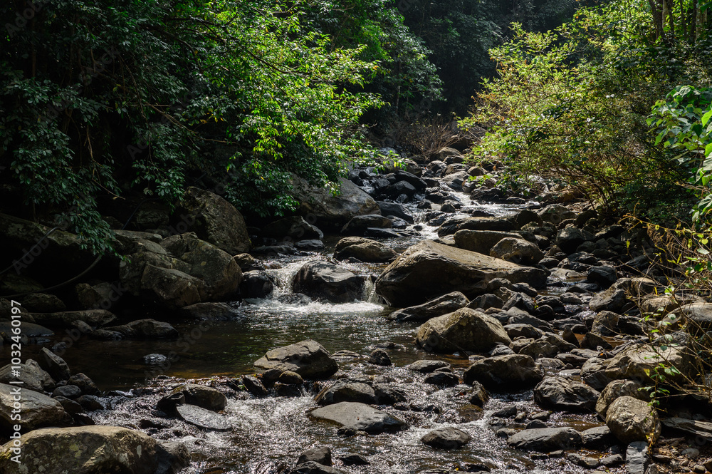 Pa La U Waterfall, the beautiful waterfall in deep forest at Kaeng Krachan National Park, Thailand. Pa La U Waterfall, the beautiful waterfall in deep forest at Kaeng Krachan National Park, Thailand.