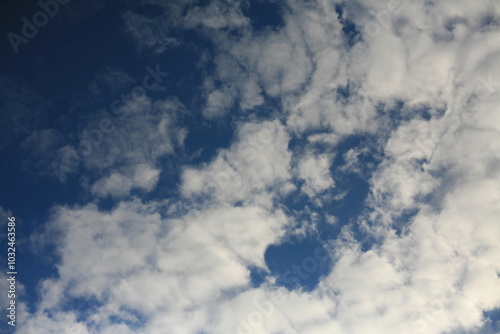 blue sky with clouds