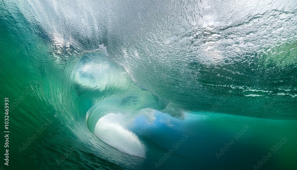 Fototapeta premium Big waves: an invitation to embrace adventure.