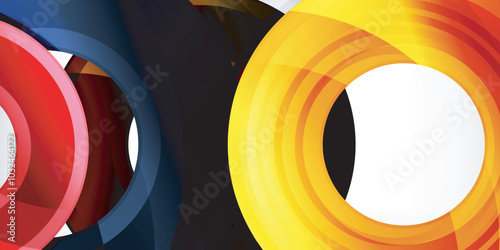 Circles, round elements, ring shapes premium background. Vector Illustration For Wallpaper, Banner, Background, Card, Book Illustration, landing page