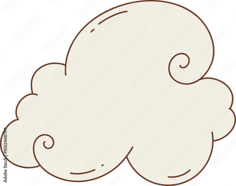cloud with a swirl pattern cloud with a swirl pattern