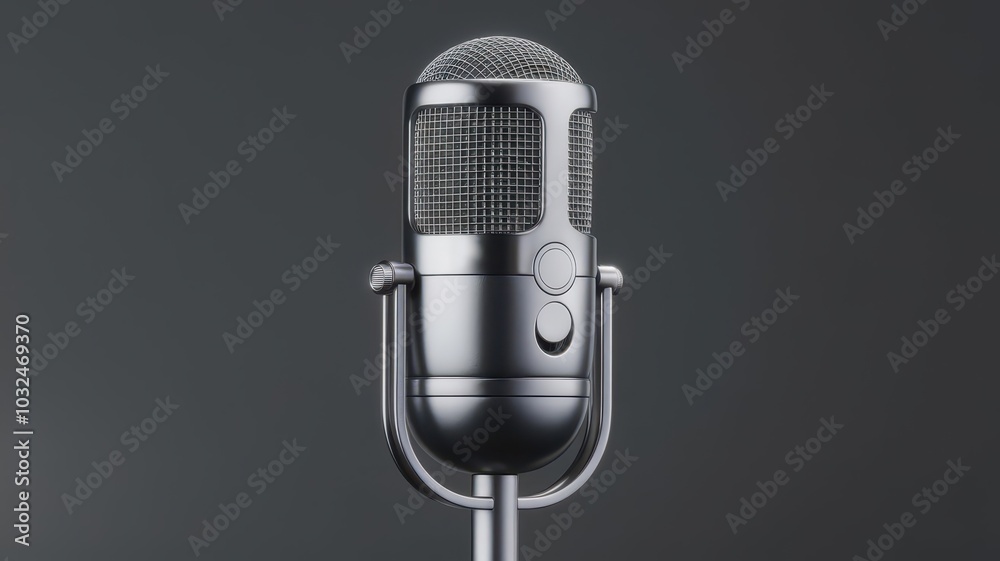 Fototapeta premium microphone isolated on white