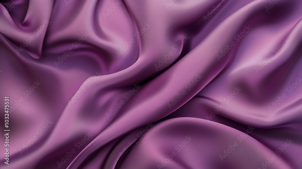 Obraz premium soft purple satin backdrop with soft, flowing curves of silky fabric