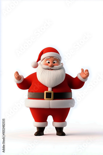 Santa Claus, confident smile