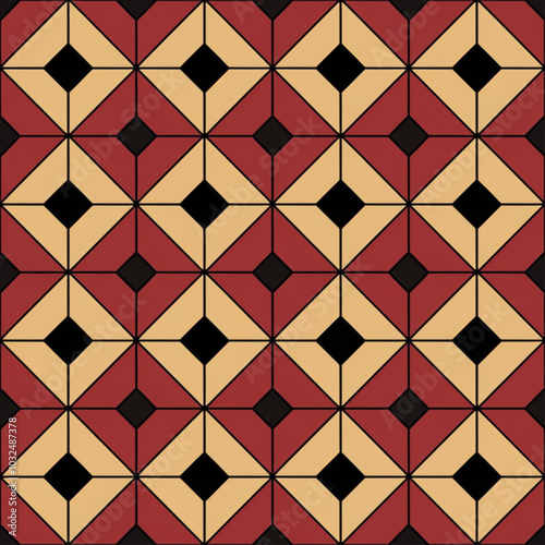 seamless pattern with shapes