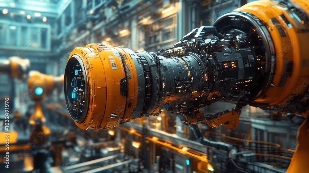 Manufacturing factory that is digitalized with graphics Manufacturing factory that is digitalized with graphics