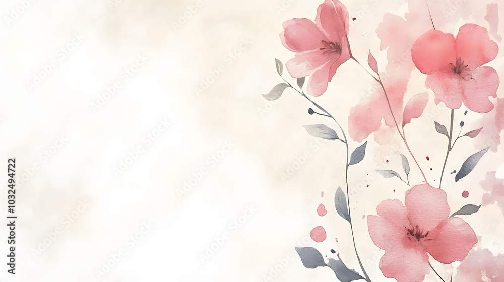 Watercolor Thank You Cards, hand-drawn design, simple muted background, elegant and heartfelt expression of gratitude Watercolor Thank You Cards, hand-drawn design, simple muted background, elegant and heartfelt expression of gratitude