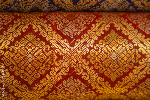 Batik design motif and pattern. traditional Malaysian fabric