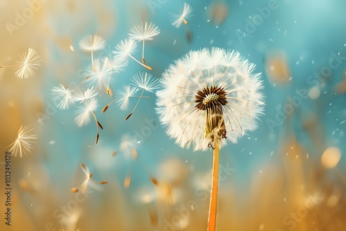 Captivating Dandelion Seeds Dancing in the Breeze