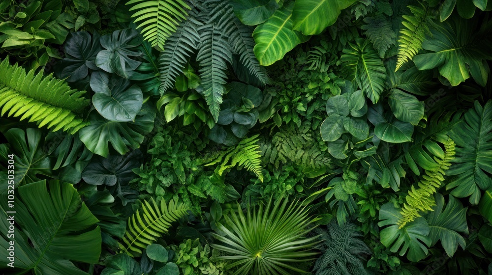 A vibrant arrangement of various green plants and foliage creating a lush, natural backdrop. A vibrant arrangement of various green plants and foliage creating a lush, natural backdrop.
