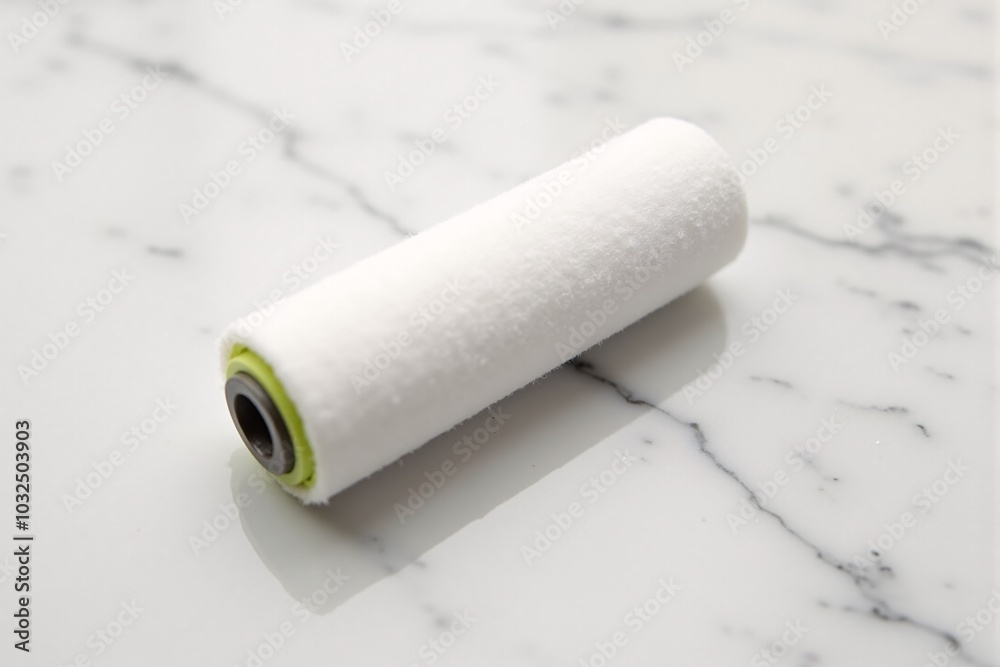 Obraz premium A lint roller lying on a clean design background with a sleek style