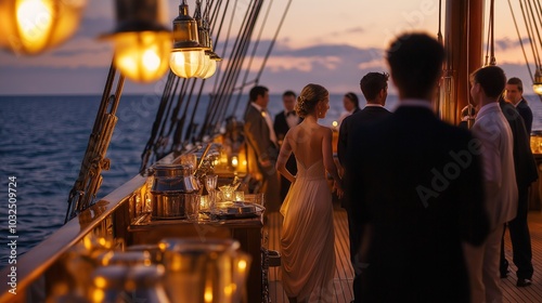 Vintage Yacht Party in Old Money Style
