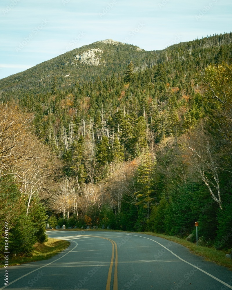 Whiteface Mountain Memorial Highway in the Adirondack Mountains, Wilmington New York