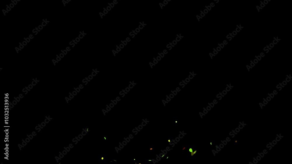 Colorful Isolated Confetti party popper Explosion confetti Blast Realistic, 3D animation of exploding confetti On Transparent Background
