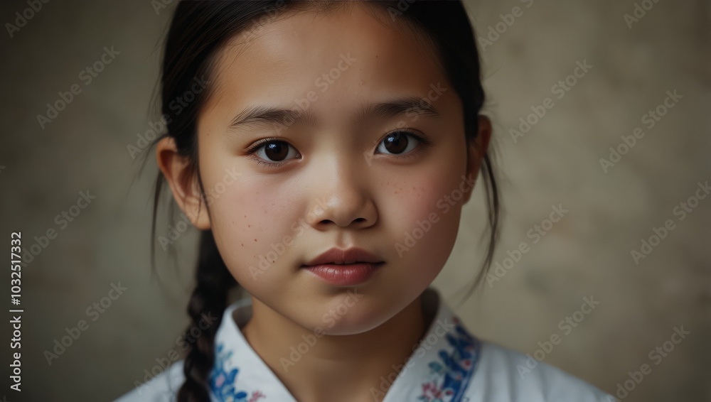 Portrait of young Chinese girl Portrait of young Chinese girl