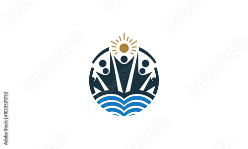 world ngo day logo, group logo, charity logo