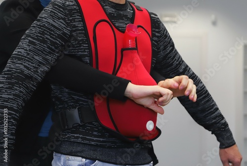 Bilde på lerret first aid course - company safety - Heimlich maneuver