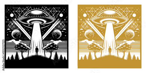 ufo in the jungle