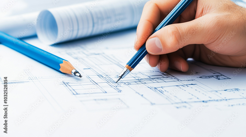 Architectural blueprint of a wind turbine on drafting paper, engineers reviewing the hand-drawn model and design structure, technical elements visible
Architectural blueprint of a wind turbine on drafting paper, engineers reviewing the hand-drawn model and design structure, technical elements visible
