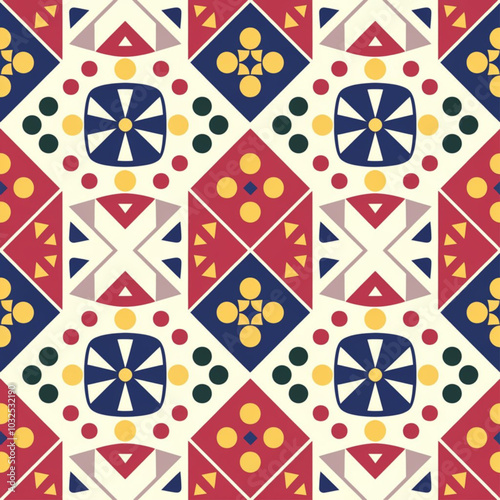 seamless pattern with shapes