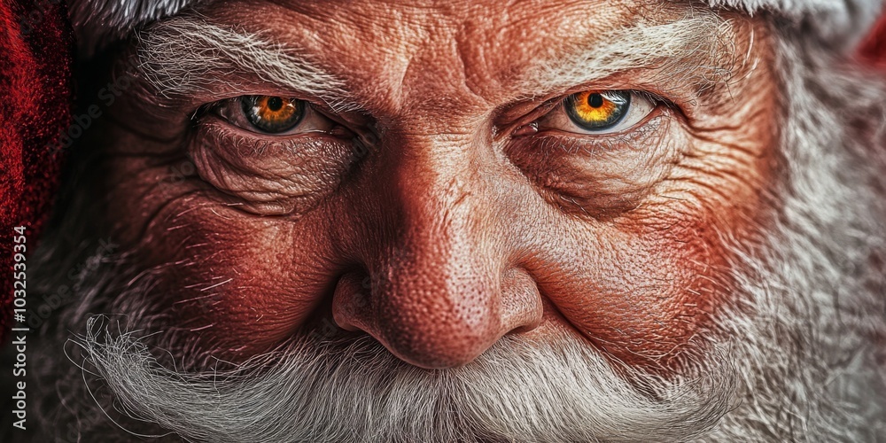 Santa Claus close-up, screensaver wallpaper, New Year image, Christmas background Santa Claus close-up, screensaver wallpaper, New Year image, Christmas background