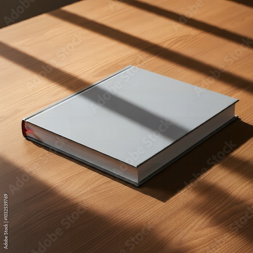 Blank book cover mockup template