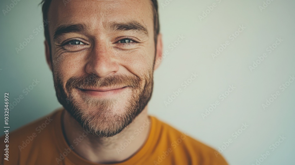 Obraz premium Photography of one smiling American men