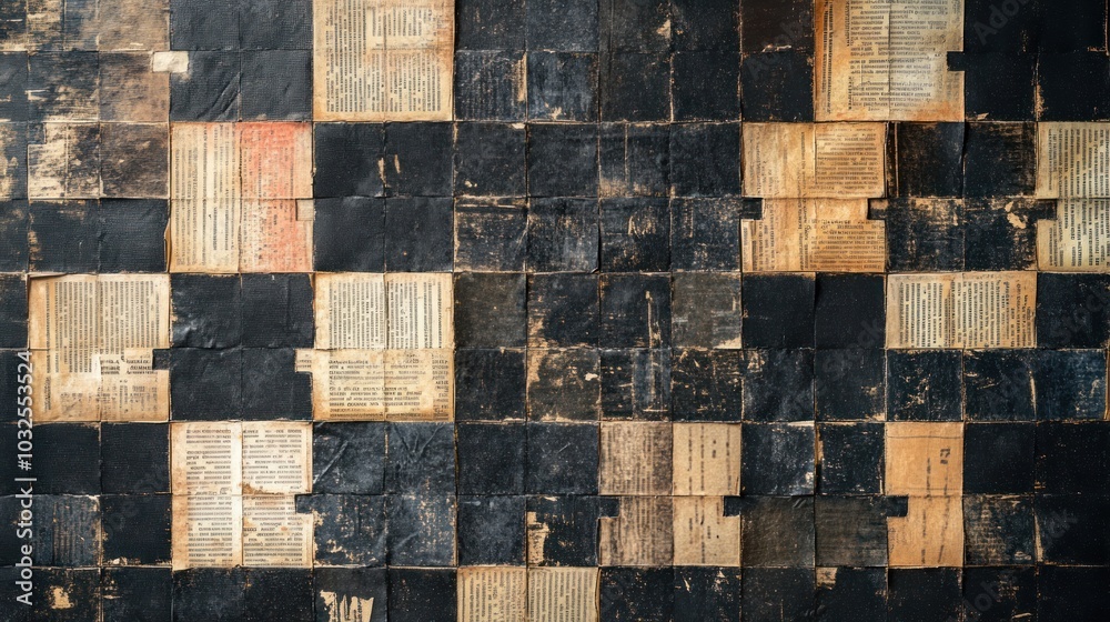 A textured wall composed of various old, worn books, showcasing their spines and pages. A textured wall composed of various old, worn books, showcasing their spines and pages.