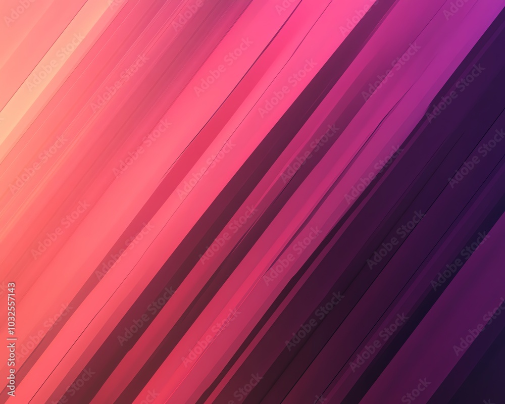 Obraz premium Geometric pink and purple abstract background with striped pattern and gradient effect