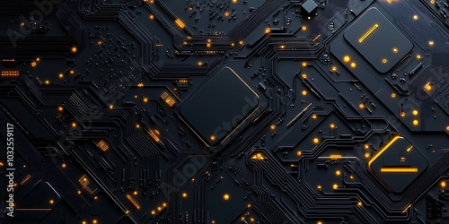 Technology microchip background